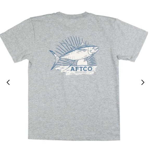 AFTCO ICED TEA YOUTH GRAY T-SHIRT• SIZE SMALL - Picture 1 of 6